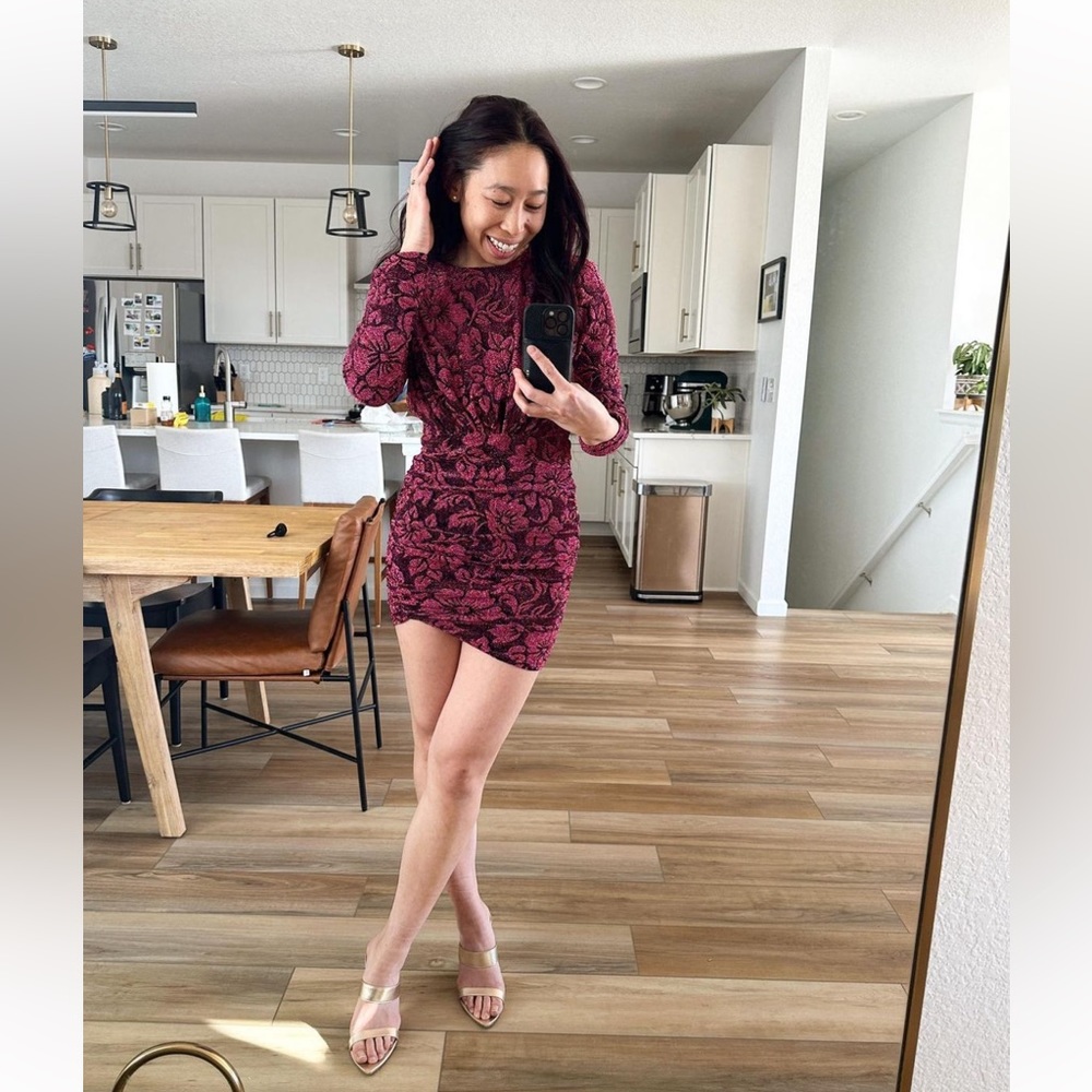 🍋 For Love and Lemons 🍋 NWT Size S Cocktail Long-Sleeve Valentine’s Day Dress